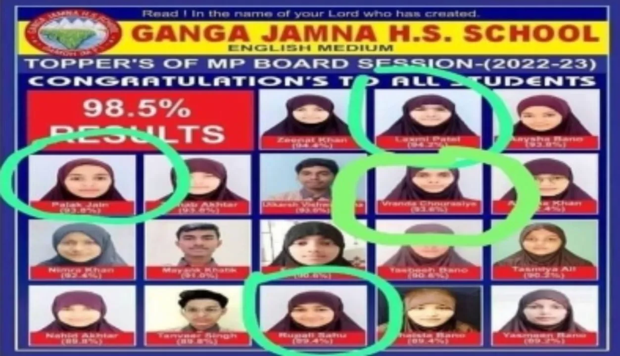  Posters of hijab-clad Hindu girl students surface in Madhya Pradesh