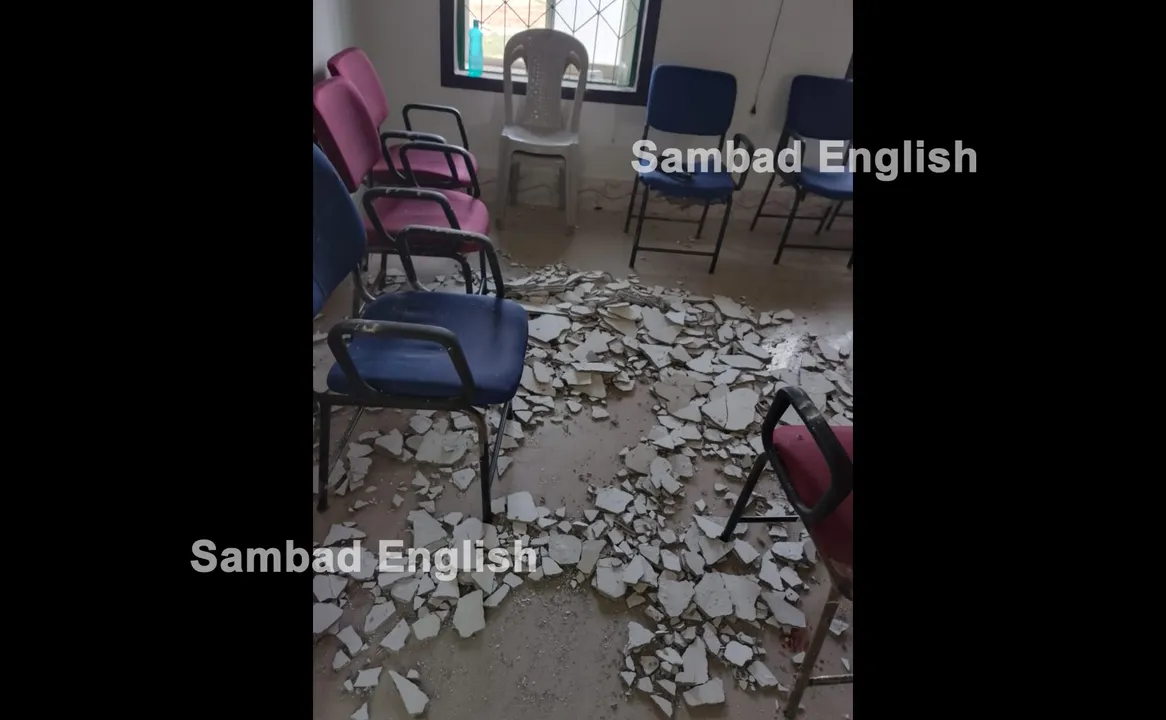  5T travesty! High School ceiling plaster falls off in Odisha’s Puri; CRC, 2 teachers injured