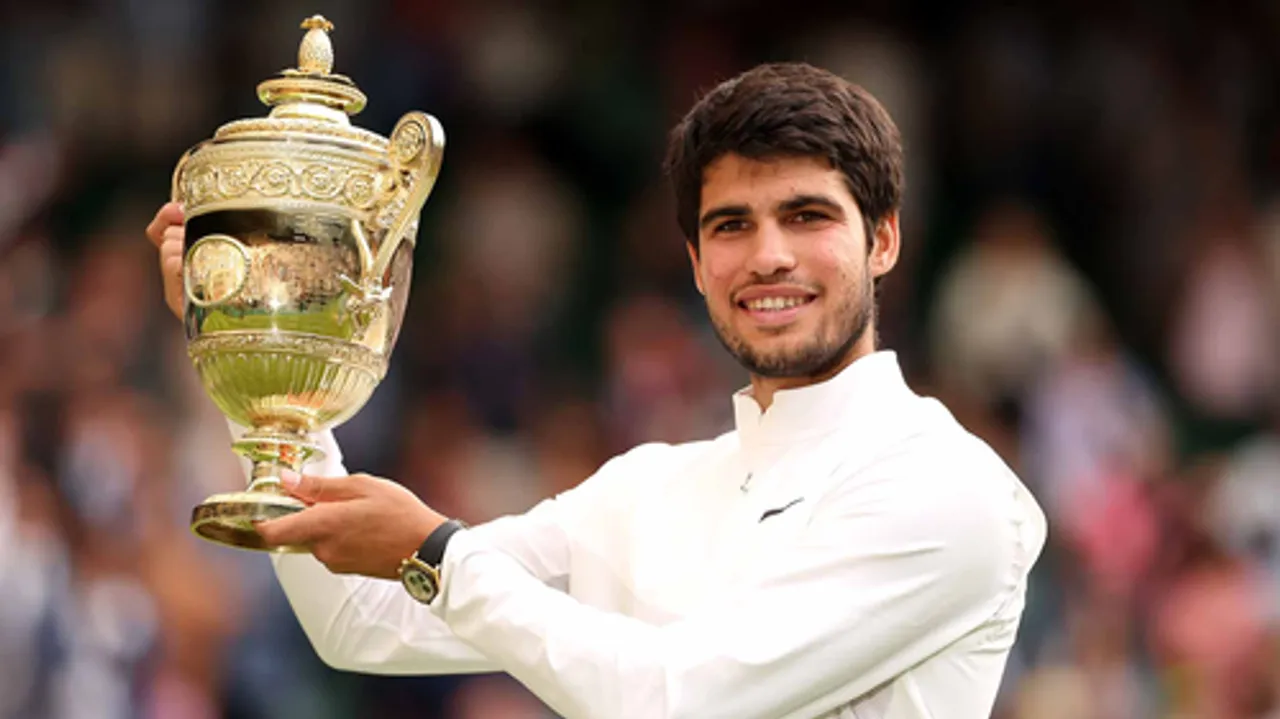  Alcaraz overcomes Djokovic in five-set thriller to claim maiden Wimbledon title