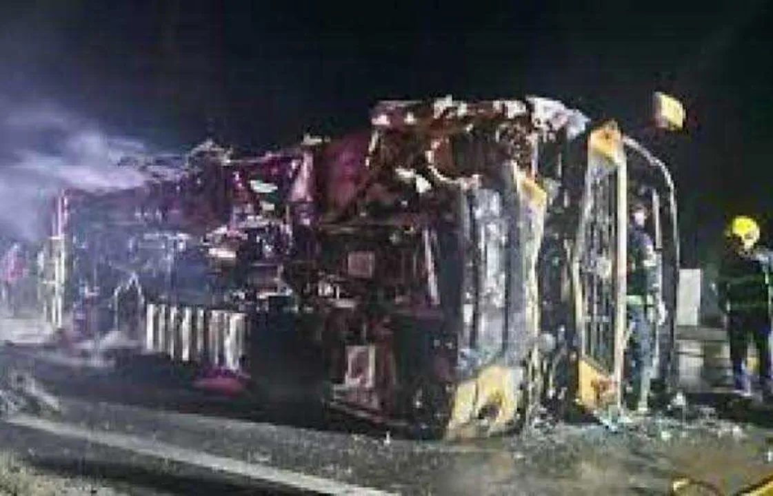  25 charred to death as bus catches fire on Nagpur-Mumbai Super-Expressway