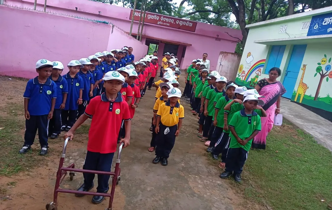  Students of Odisha schools showcase team spirit through House colours