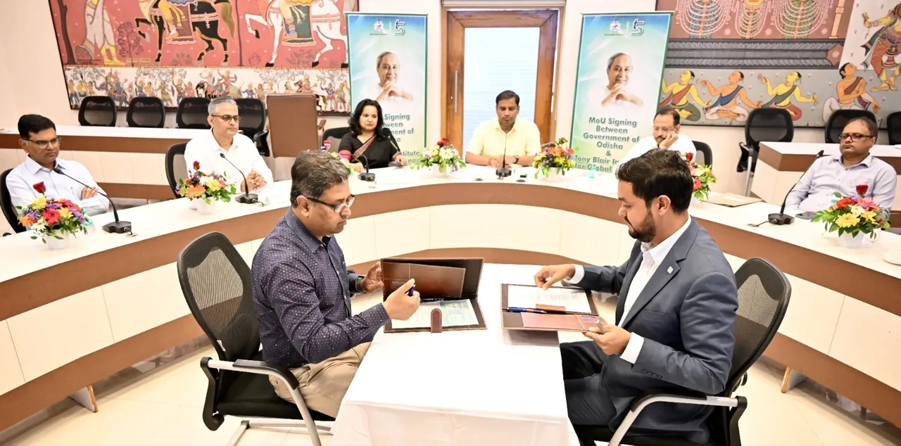 Odisha signs MoU with Tony Blair Institute for Global Change (TBI)