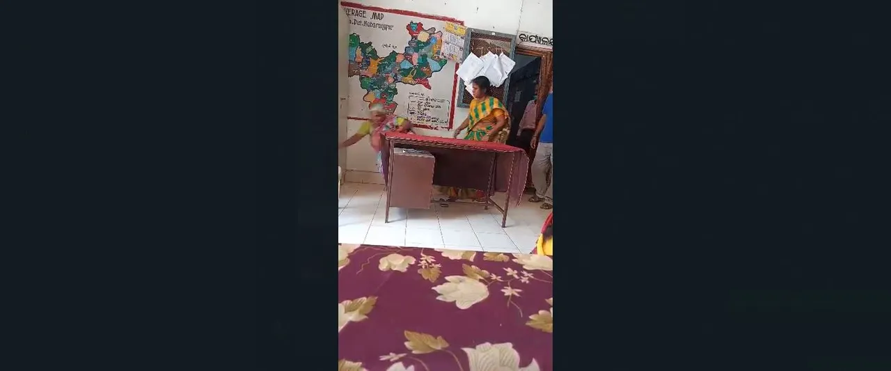  CDPO pushes woman clerk from chair in Odisha's Nabarangpur; video goes viral