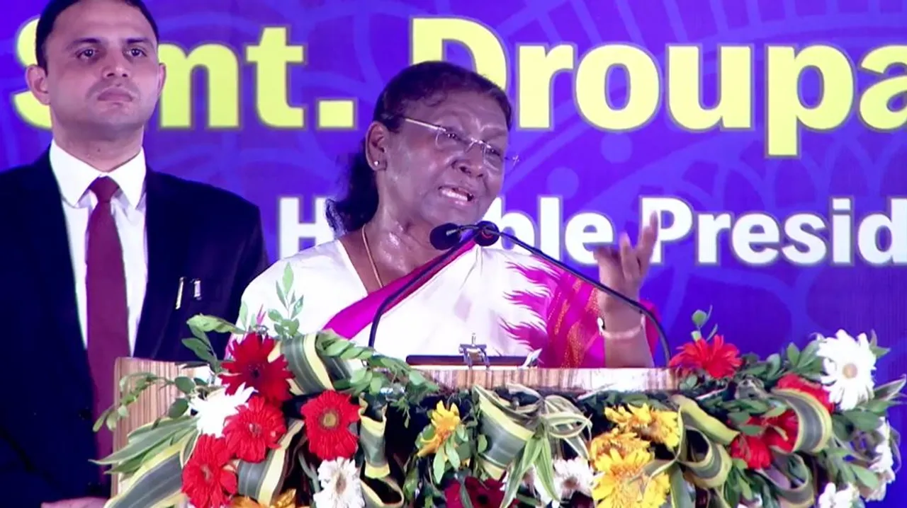  President lays foundation stone for 'Divine Light House' of Prajapita Brahma Kumaris Ishwariya Vishwa Vidyalaya in Odisha