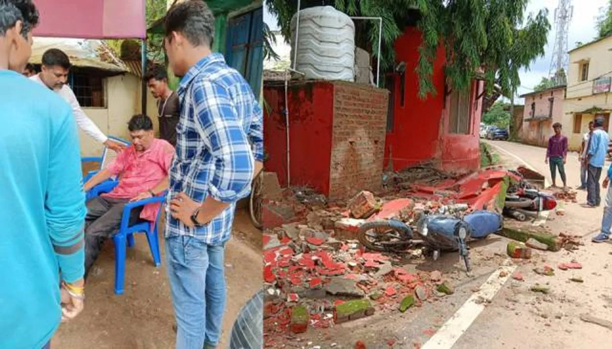  Odisha: Nabarangpur Sub-Collector’s office boundary wall collapses; one injured