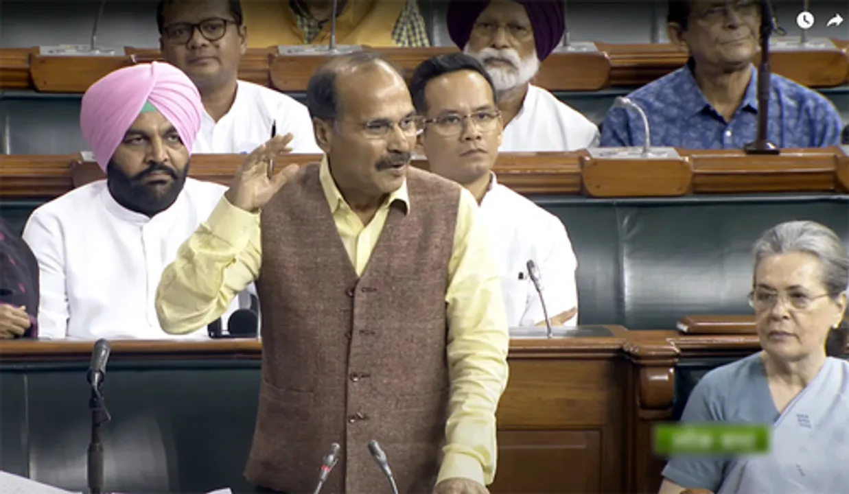 Adhir Ranjan Chowdhury suspended from LS; BJP MP Virendra Singh apologises