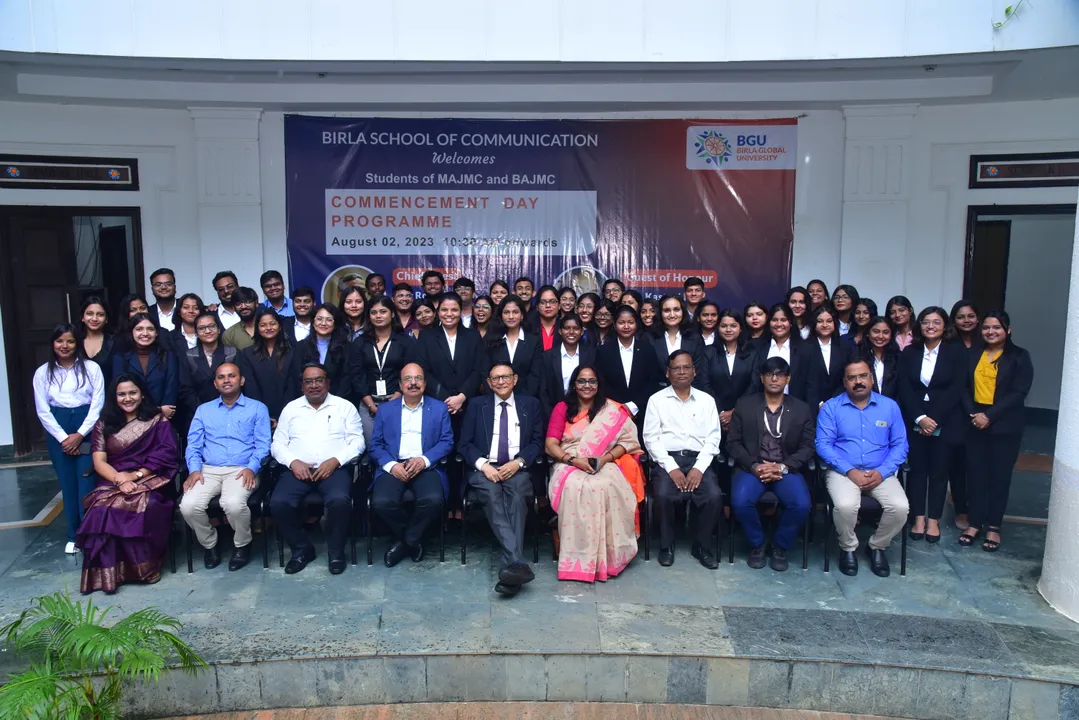  Birla Global University holds Commencement Day programme to welcome BAJMC and MAJMC Students