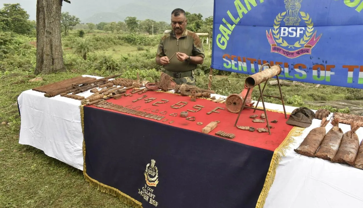  Rocket launcher, hand grenades recovered from Maoist dump in Odisha’s Malkangiri