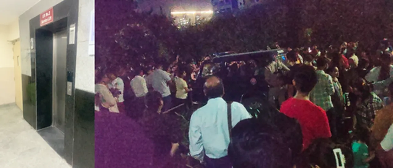  Residents protest after woman dies as lift malfunctions in Noida high-rise