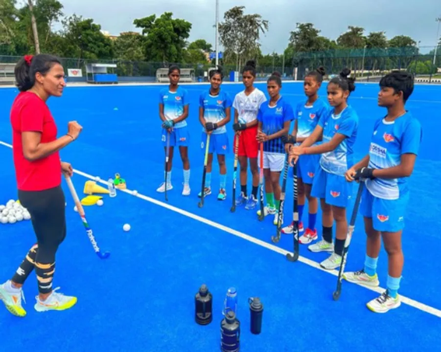  Former India team captain Rani holds a special camp for women strikers in Odisha