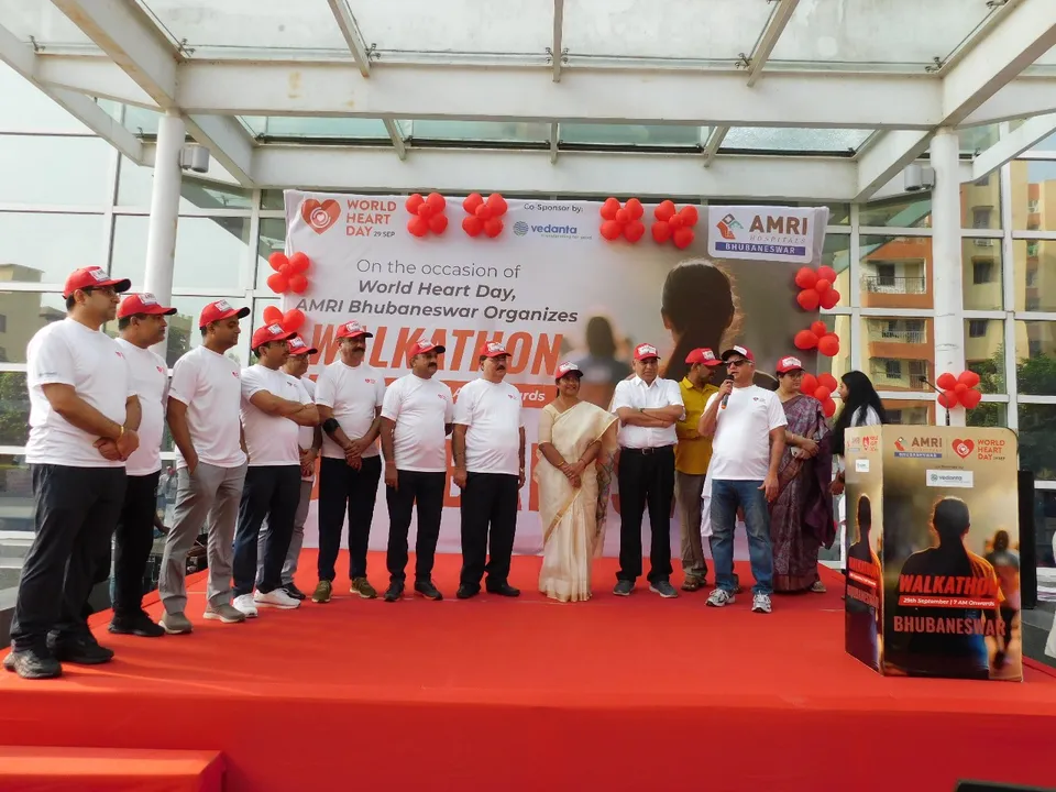  AMRI Hospital-Bhubaneswar organizes walkathon to commemorate World Heart Day 2023
