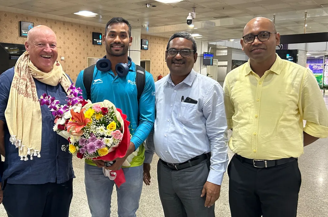  Javelin star Kishore Jena returns Odisha after remarkable performance at World Athletics Championship in Budapest