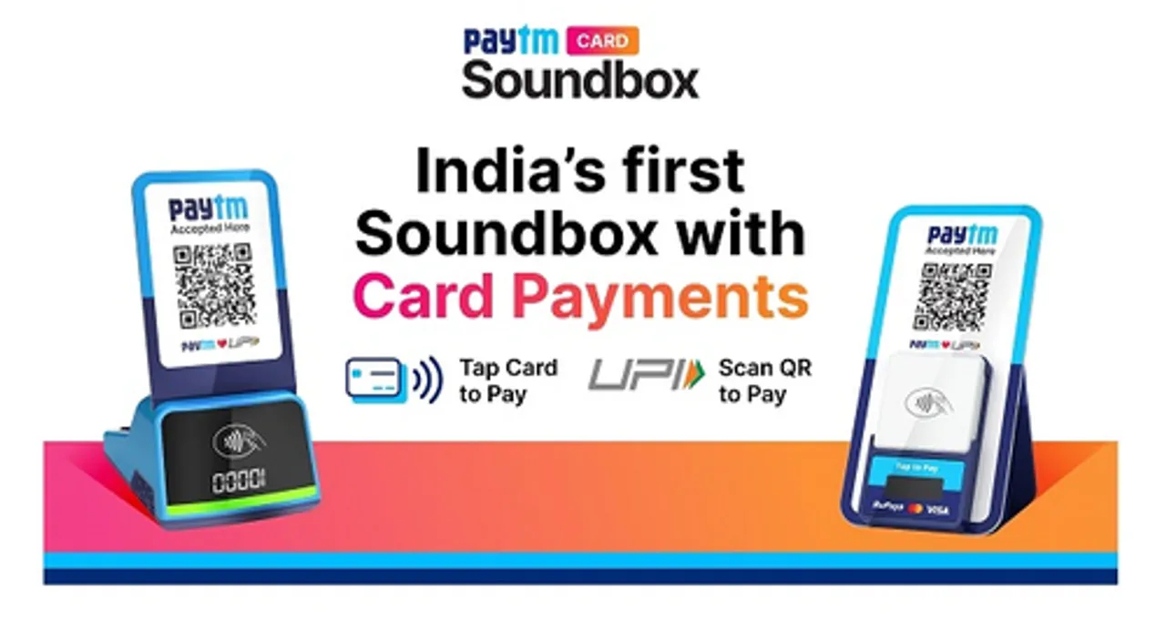 Paytm Card Soundbox, India’s 1st with card payments feature, launched