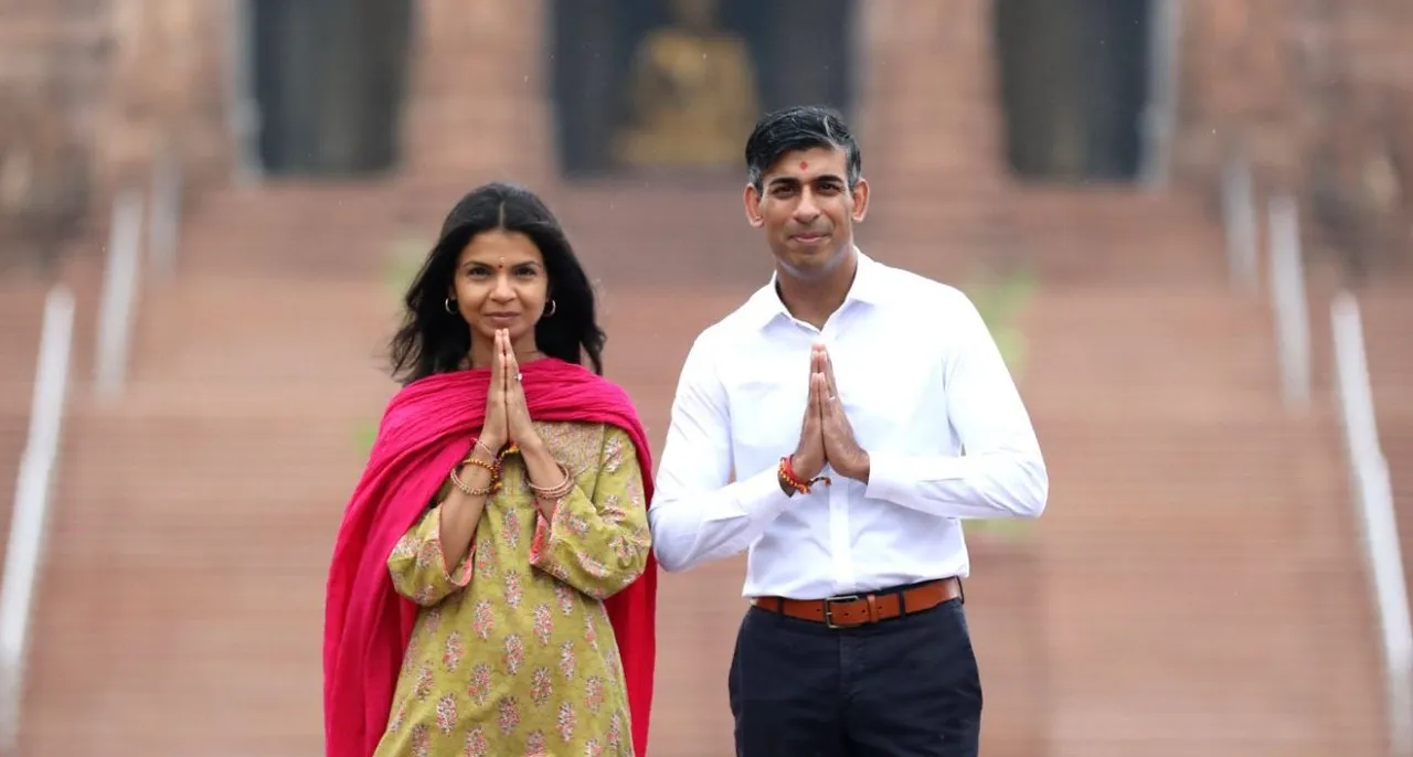  UK PM Rishi Sunak visits Akshardham temple