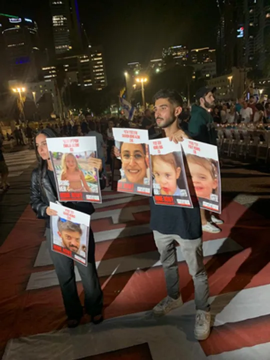  'Want them back': Demonstrators in Tel Aviv seek release of hostages by Hamas