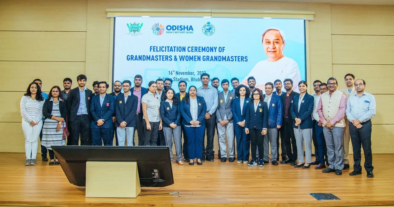  Odisha felicitates Grand Masters, budding Chess stars