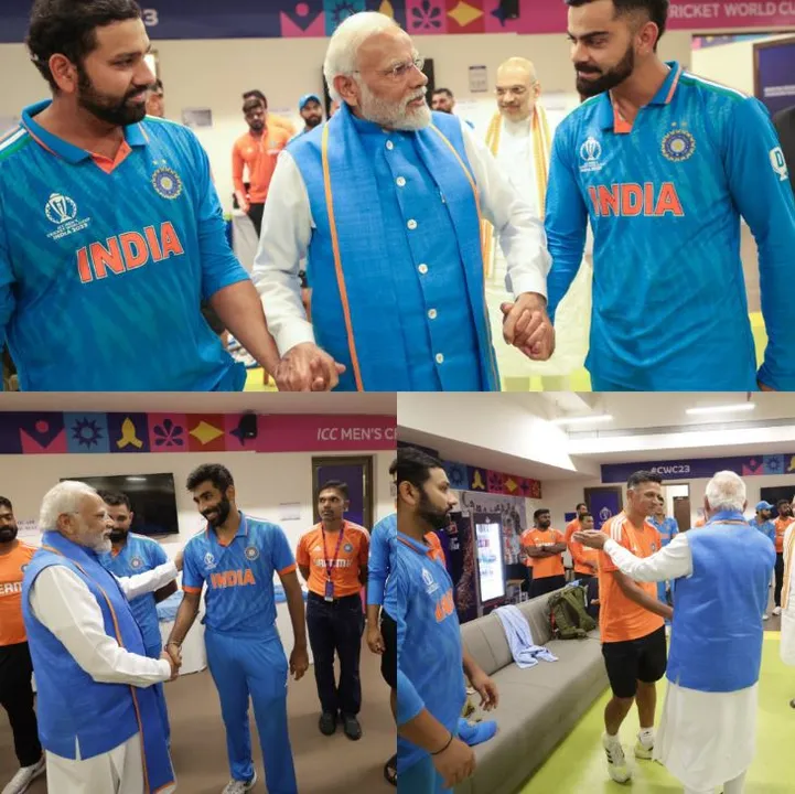  Watch Video: PM Modi meets Team India players in dressing room after World Cup Final