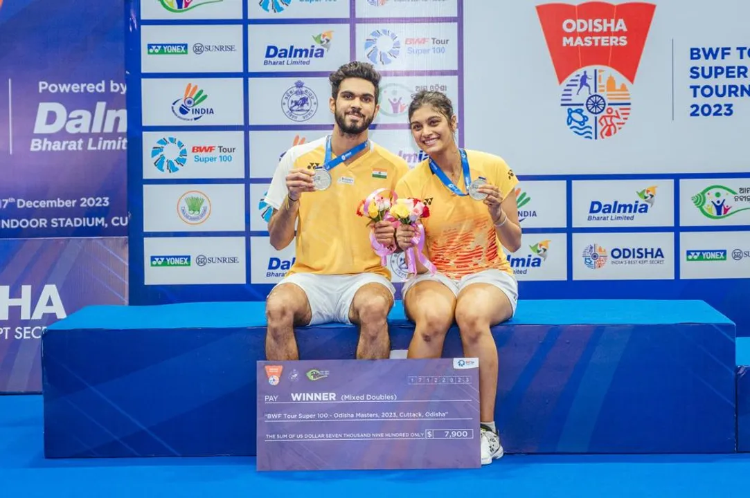  Tanisha Crasto-Dhruv Kapila clinch Mixed Doubles title at Odisha Masters 2023