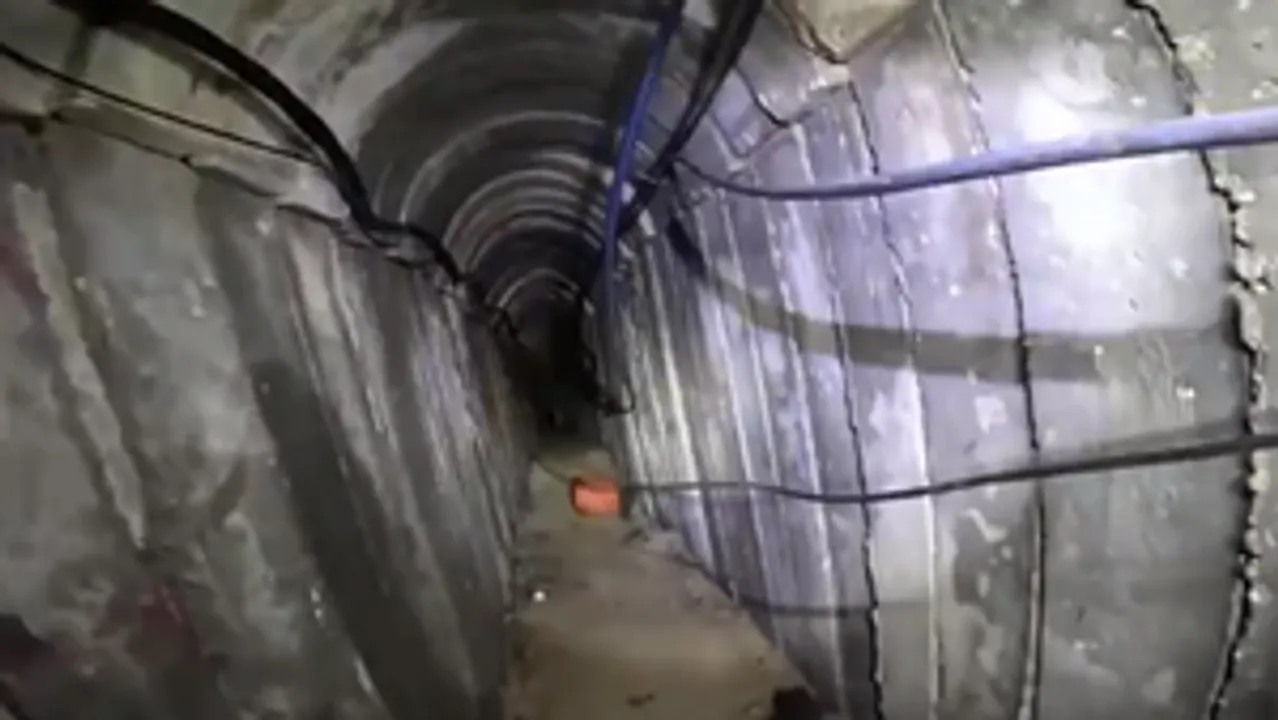  Underground tunnel network used by Hamas passed beneath a school, hospital
