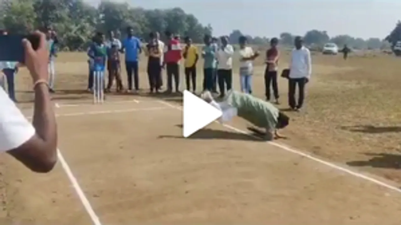  BJD MLA falls down on field while trying to bat, video goes viral
