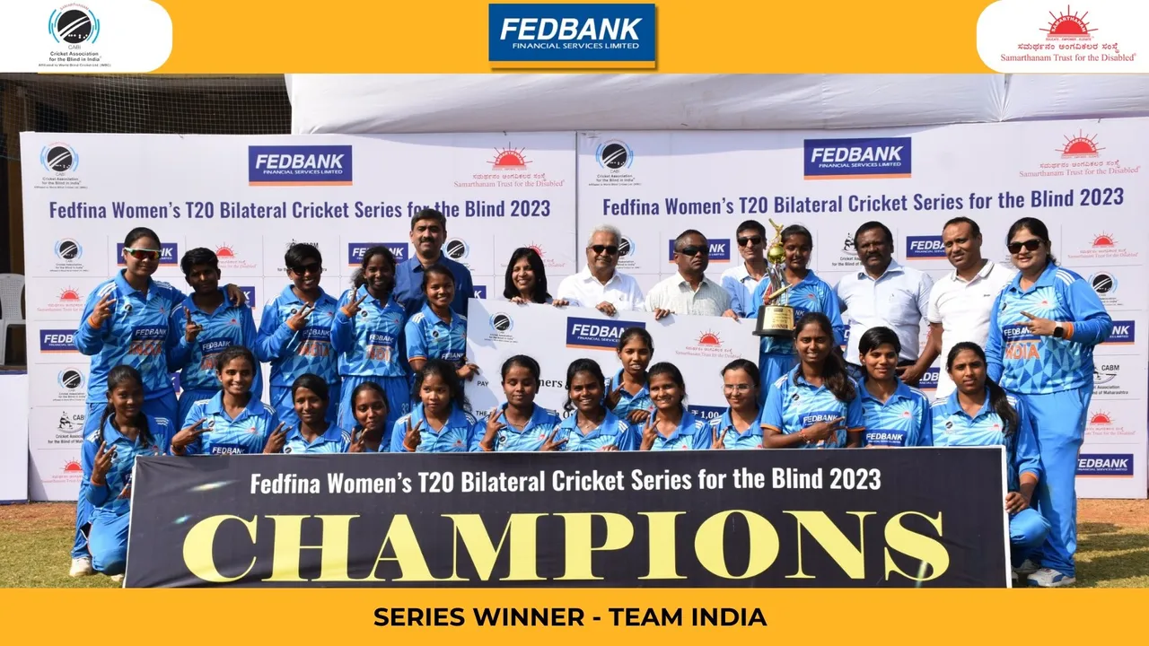  India win Women's Bilateral Cricket Series for Blind 4-1, defeat Nepal by 8 wickets in final T20