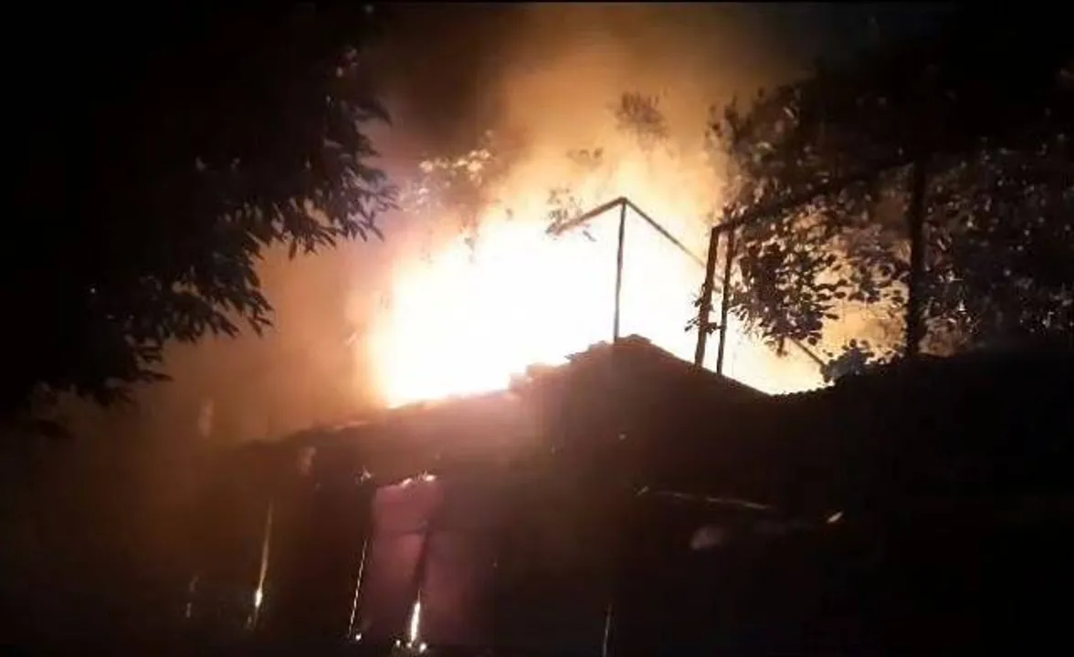 Fire breaks out at vending zone near Kalinga Stadium in Bhubaneswar