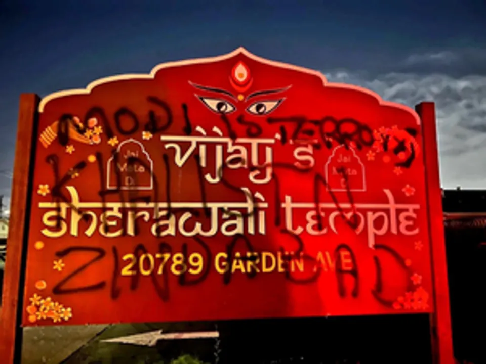  3 Hindu temples in California targeted in quick succession