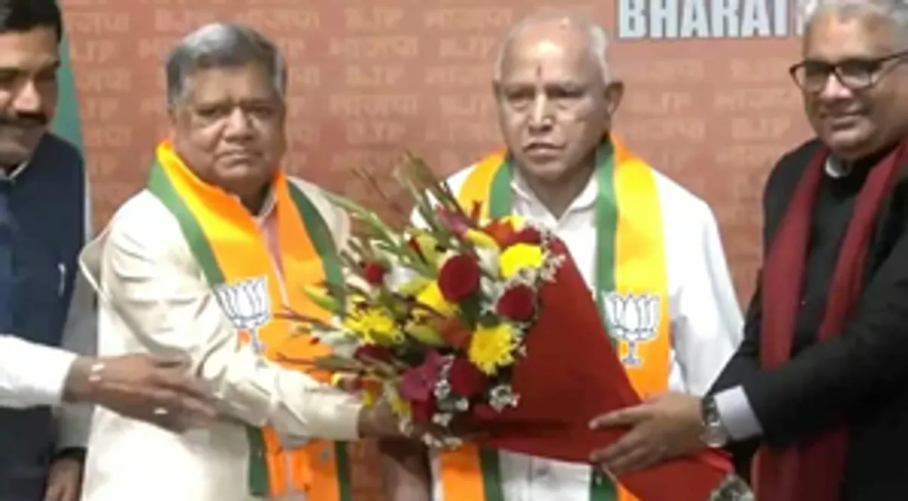  Ex-K'taka CM Jagadish Shettar rejoins BJP after short tryst with Cong