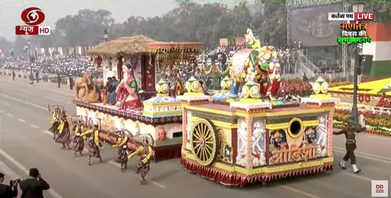  Odisha’s tableau rolls down Kartavya Path on 75th Republic Day in New Delhi