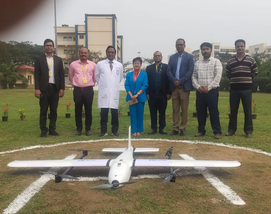  AIIMS Bhubaneswar carries out first of its kind drone service in Odisha