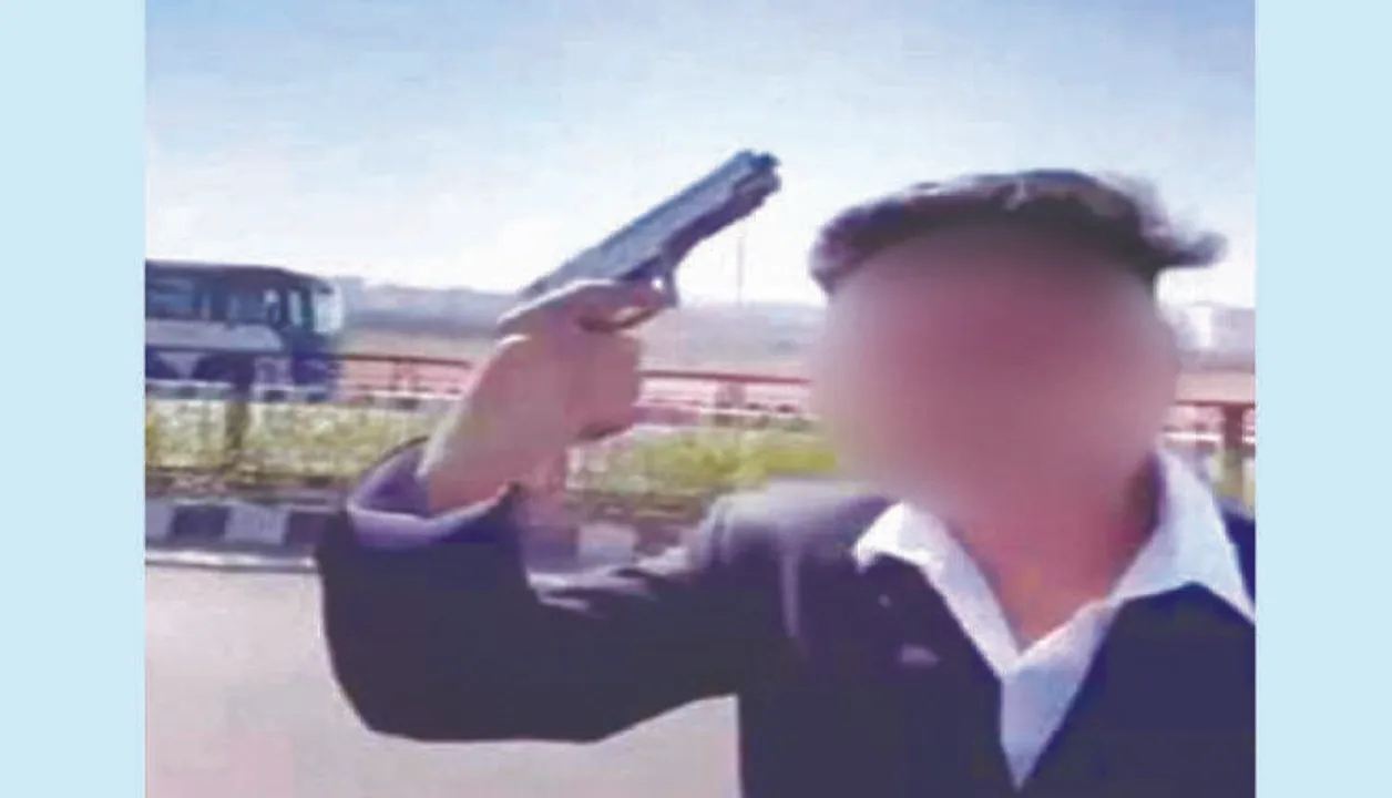  Plus Two students seen flaunting pistol in front of Rourkela airport in viral video