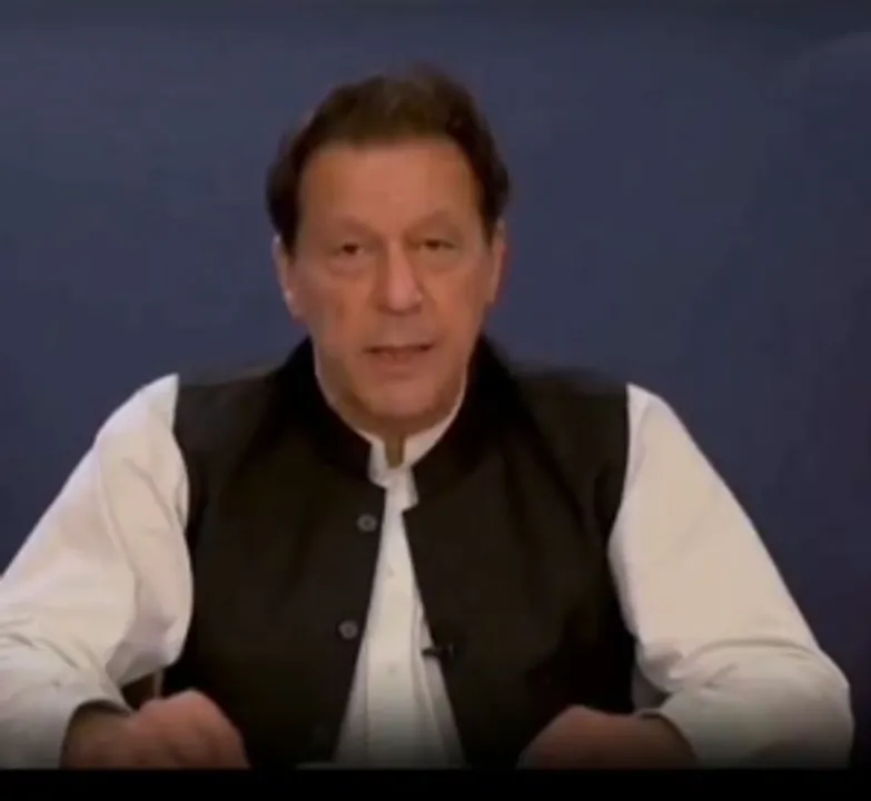  Claiming two-thirds majority, Imran delivers AI generated 'victory' speech