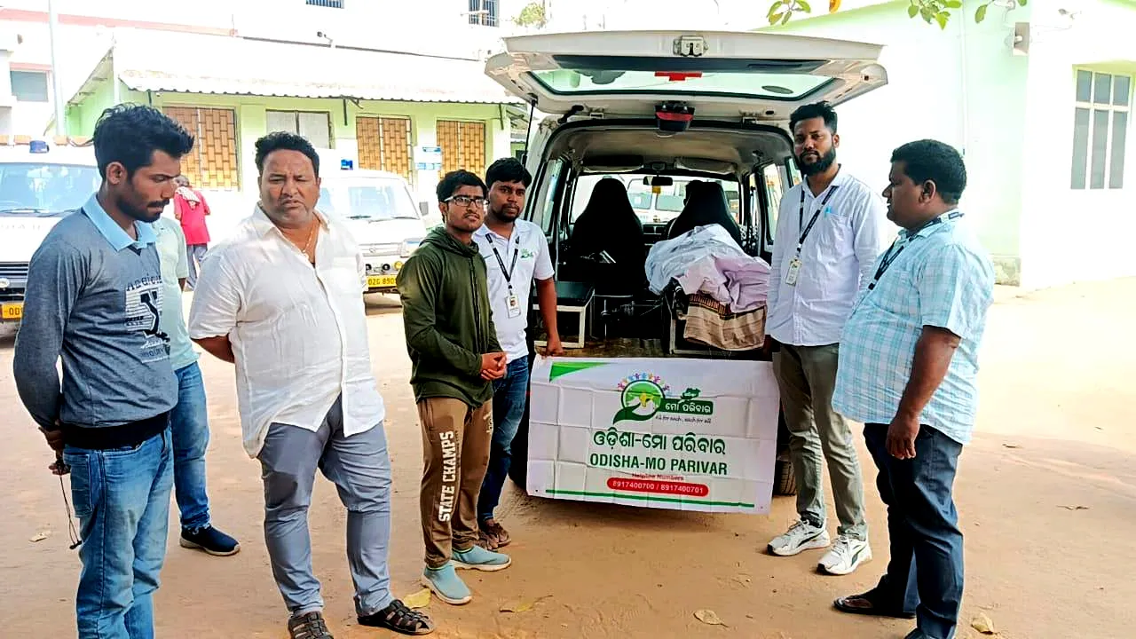  Odisha-Mo Parivar provides free hearse service to deceased’s family in Mayurbhanj