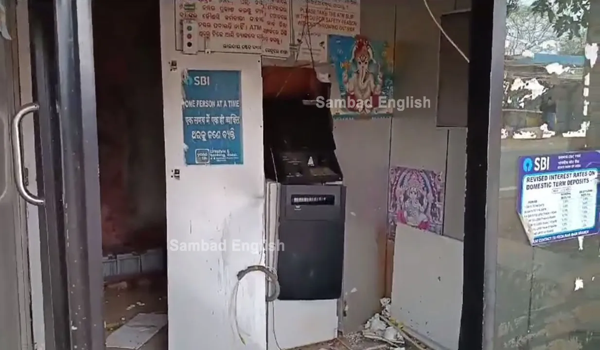  Miscreants break open SBI ATM kiosk in Odisha’s Keonjhar, loot bid foiled