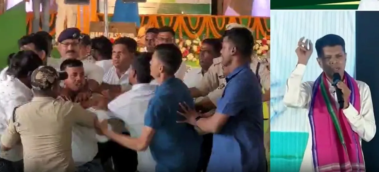  Youth hurls tomato at Pandian during public meeting; Odisha 5T Chairman reacts [Video]