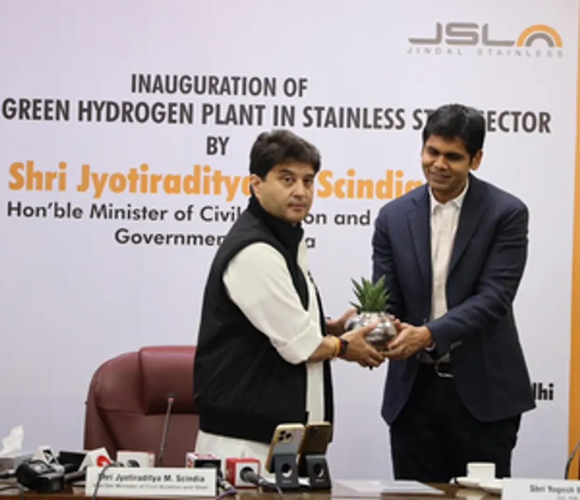  Scindia inaugurates India’s first Green Hydrogen plant in stainless steel sector