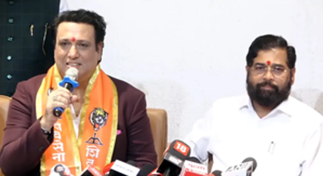  Govinda joins Shiv Sena in CM Shinde's presence; may be fielded from Mumbai North West