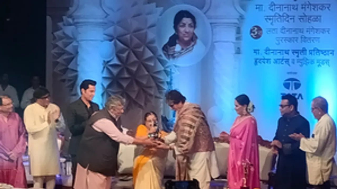  Amitabh Bachchan, A.R. Rahman honoured at 3rd Lata Deenanath Mangeshkar Awards