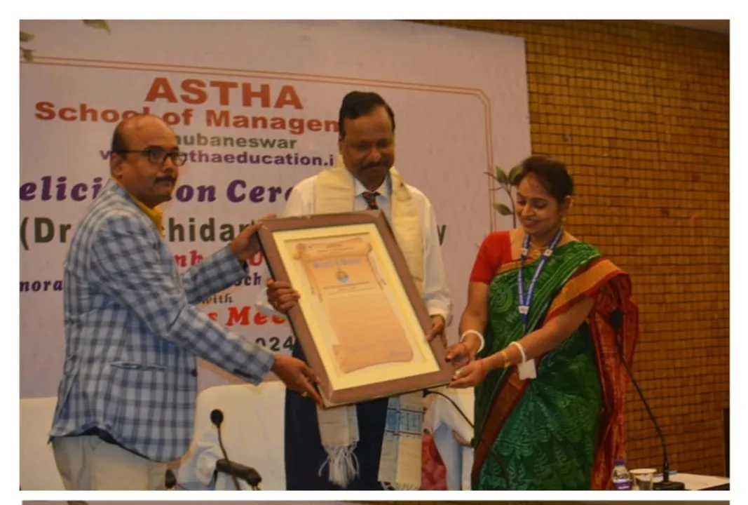  ASTHA School of Management felicitated UGC Member Prof. (Dr.) Sachidananda Mohanty