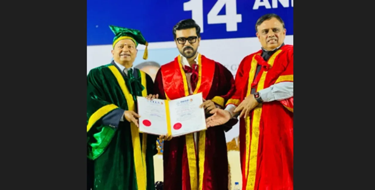  Dr Ram Charan: Chennai university confers honorary doctorate on power star