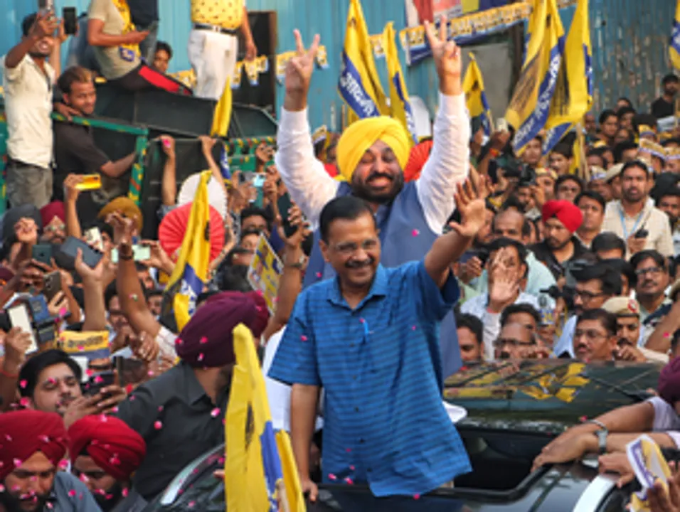  Kejriwal holds roadshow a day after walking out of jail; BJP sharpens attack on Delhi CM
