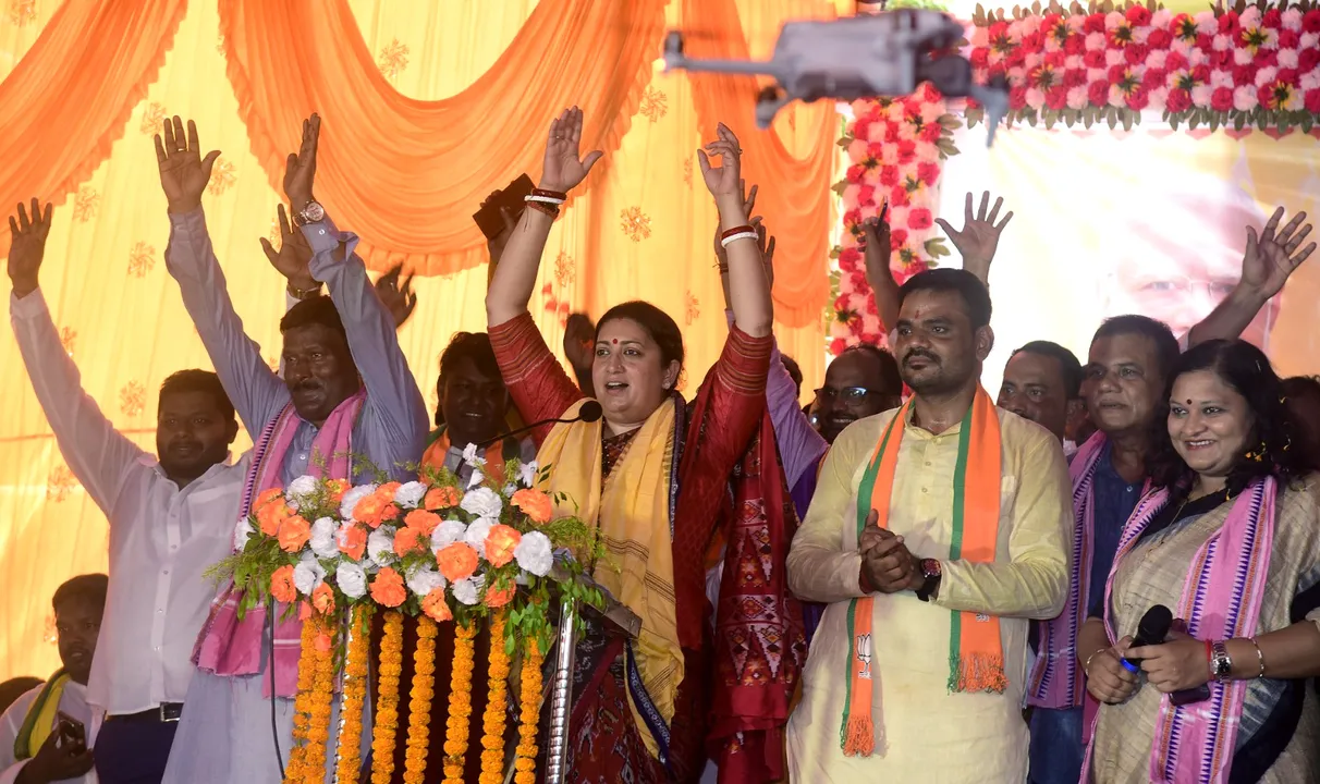  Guilty people will be taken to task after double-engine government comes to power in Odisha: Smriti Irani
