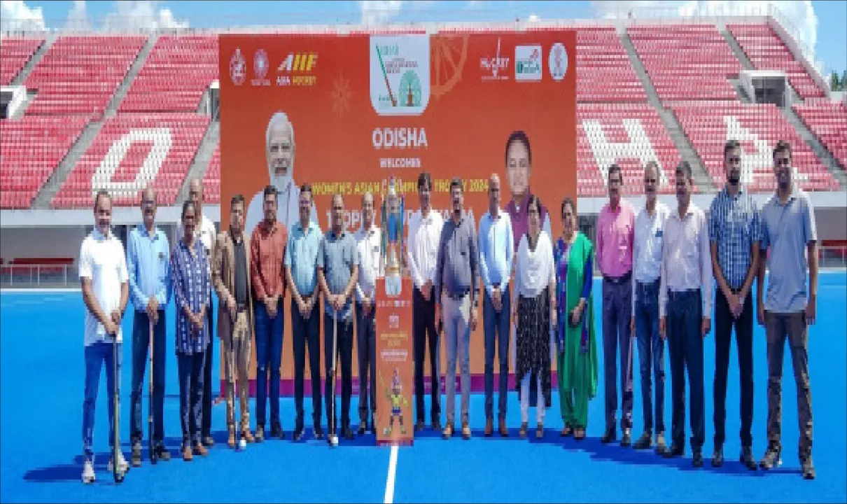  ମହିଳା ଏସୀୟ ହକି ଚାମ୍ପିଅନ୍‌ସିପ୍‌: ଟ୍ରଫି ଗୌରବ ଯାତ୍ରାକୁ ଓଡ଼ିଶା‌ରେ ସ୍ବାଗତ