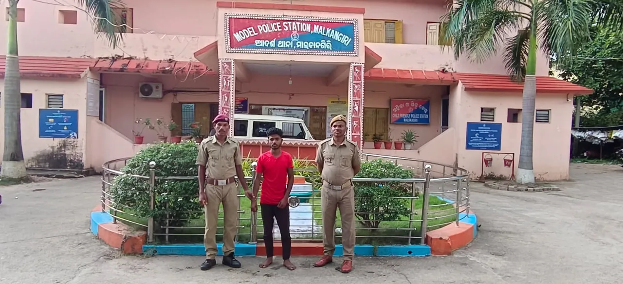  ମାଲକାନଗିରିରୁ ଛତିଶଗଡ଼ ଗଂଜେଇ ଚାଲାଣ ବେଳେ ଯୁବକ ଗିରଫ