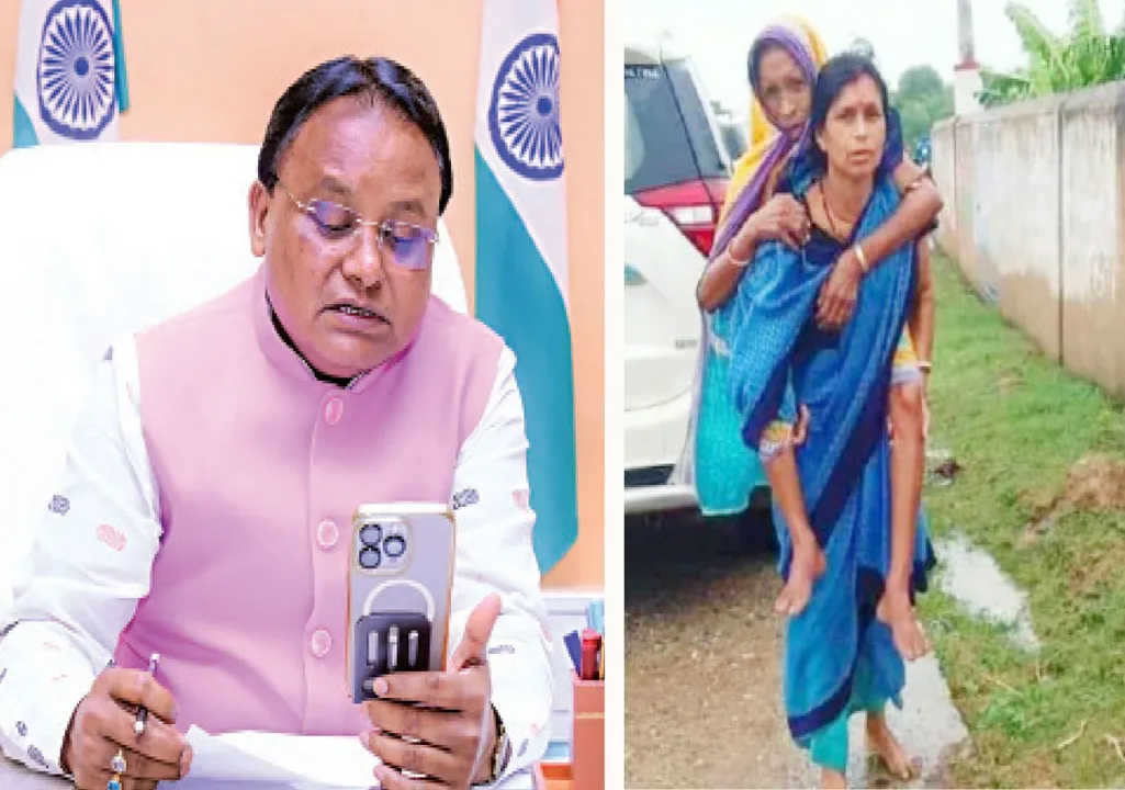  ବୃଦ୍ଧା, ପ୍ରସୂତିଙ୍କୁ ପିଠିରେ ବୋହି ପ୍ରଶଂସା ସାଉଣ୍ଟିଲେ ଆଶା ଦିଦି ଶିବାନୀ