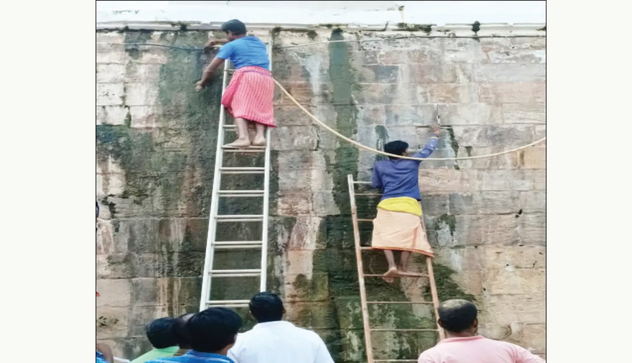  ଶିଉଳି ଛଡ଼ାଇ ଫାଟ ଯୋଡ଼ା ଆରମ୍ଭ: ଜୋର୍‌ ଧରିଲା ମେଘନାଦ ପାଚେରି ସୁରକ୍ଷା