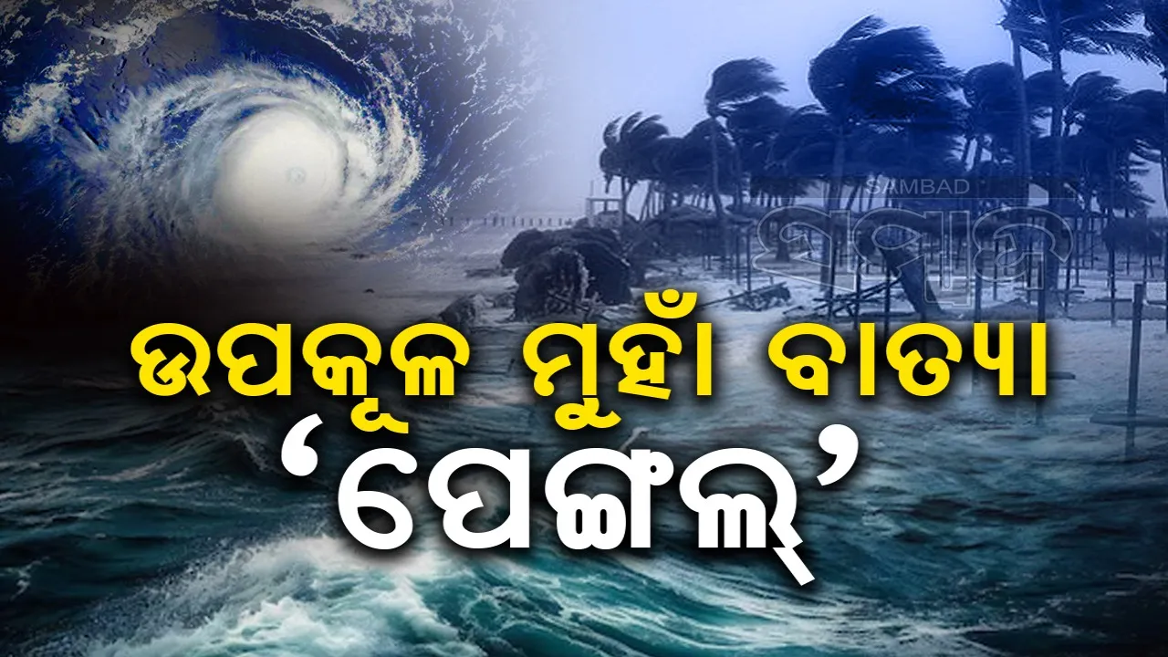  ‘ଫେଙ୍ଗଲ୍’ଉପକୂଳ ମୁହାଁ: ୮୦କିମି ବେଗରେ ପବନ ସହ ପ୍ରବଳ ବର୍ଷା ପୂର୍ବାନୁମାନ