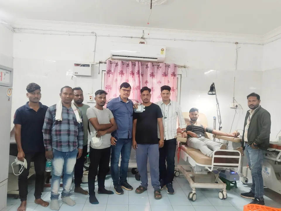  ଯୁବ ସେଚ୍ଛାସେବୀ ଓ ଆମ ଓଡ଼ିଶା ପକ୍ଷରୁ ରକ୍ତଦାନ ଶିବିର