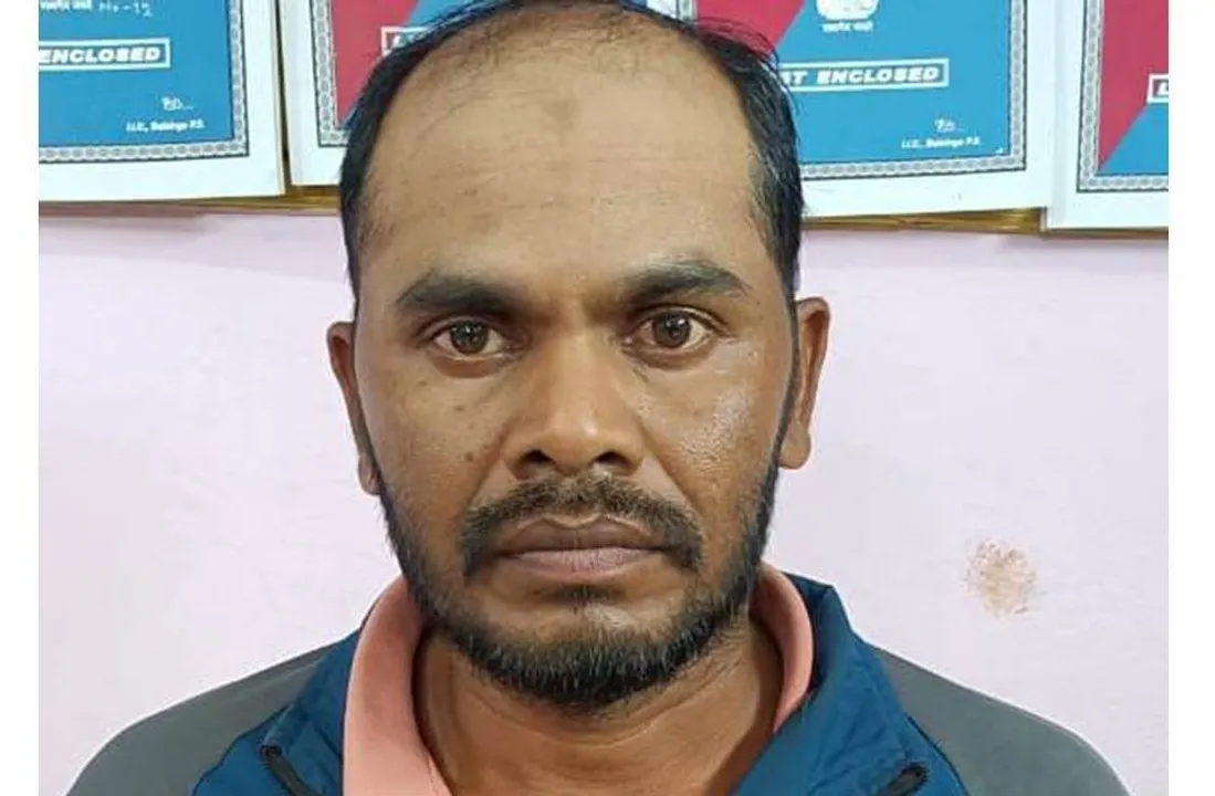  Paltan Mahant arrested by police in connection with rape allegation.  Photograph: (Sambad ) 