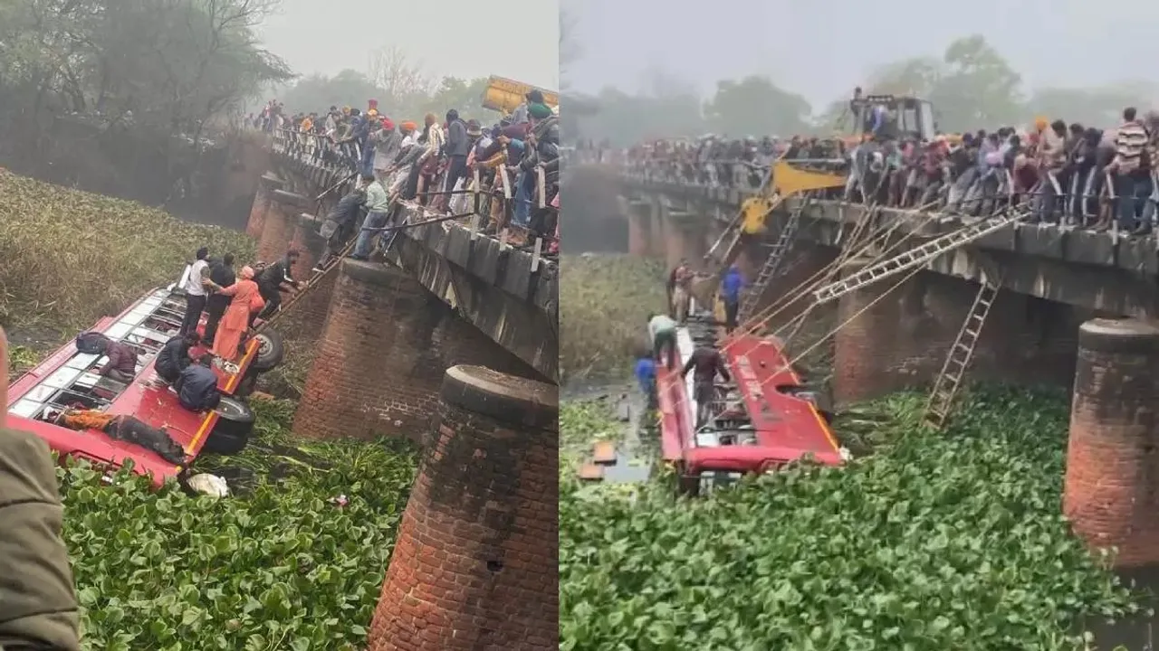 କେନାଲରେ ଖସିପଡିଲା ବସ, ୮ ଯାତ୍ରୀଙ୍କର ମୃତ୍ୟୁ